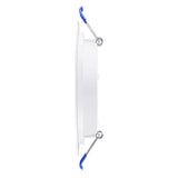 The baffle trim on this Sunco LED downlight with Junction Box offers uniform grooves to create a softer light and its 90-degree wide flood beam spread fills your space with bright (850lm) light. The durable, spring clips and the trim hold this light fixture in place in your ceiling while the lightweight, connected J-box sits on the ceiling. Easy to install with its all-in-one components and included junction box, this dimmable and IC rated LED consumes only 14W yet is a 100W equivalent.
