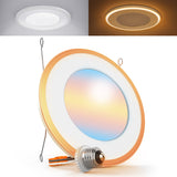 Sunco's  6" Flat Retrofit Nightlight easily fits into 5" or 6" housing. Its compact design allows for versatile installation in various spaces.