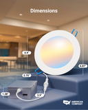 These lights are IC rated, meaning they are thermally protected and won't overheat or ignite surrounding insulation in the roof or overhead joist space.