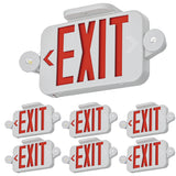 2 Round Head LED Exit Sign (Red)