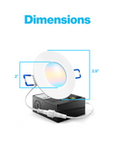 Recessed LED Lighting, 3 Inch, Slim, Selectable CCT, 500 Lumens