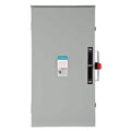 Siemens General Duty Double Throw 200 Amp 240-Volt 2-Pole Outdoor Non-Fusible Safety Switch, model DTGNF224NR, product label detail