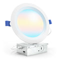 Recessed LED Lighting, 6 Inch, Slim, Baffle Trim, Selectable CCT, 1200 Lumens