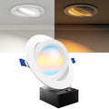 The 6" Selectable Slim Downlight with Night Light seamlessly fits into your ceiling with a low-profile look.