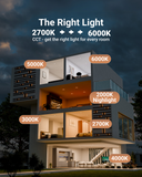 Easy CCT selection with the slider switch on the back of the junction box. Simply try out various color temperatures to suit the look and feel of your room, then lock in your selection during the installation.