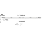Rated for 50,000 hours of operation and backed by certifications, this 8-foot close to ceiling light fixture is a modern solution for efficient linear lighting upgrades.