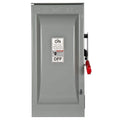 Siemens Heavy Duty 100 Amp 600-Volt 3-Pole Outdoor Non-Fusible Safety Switch, model HNF363R, product label detail
