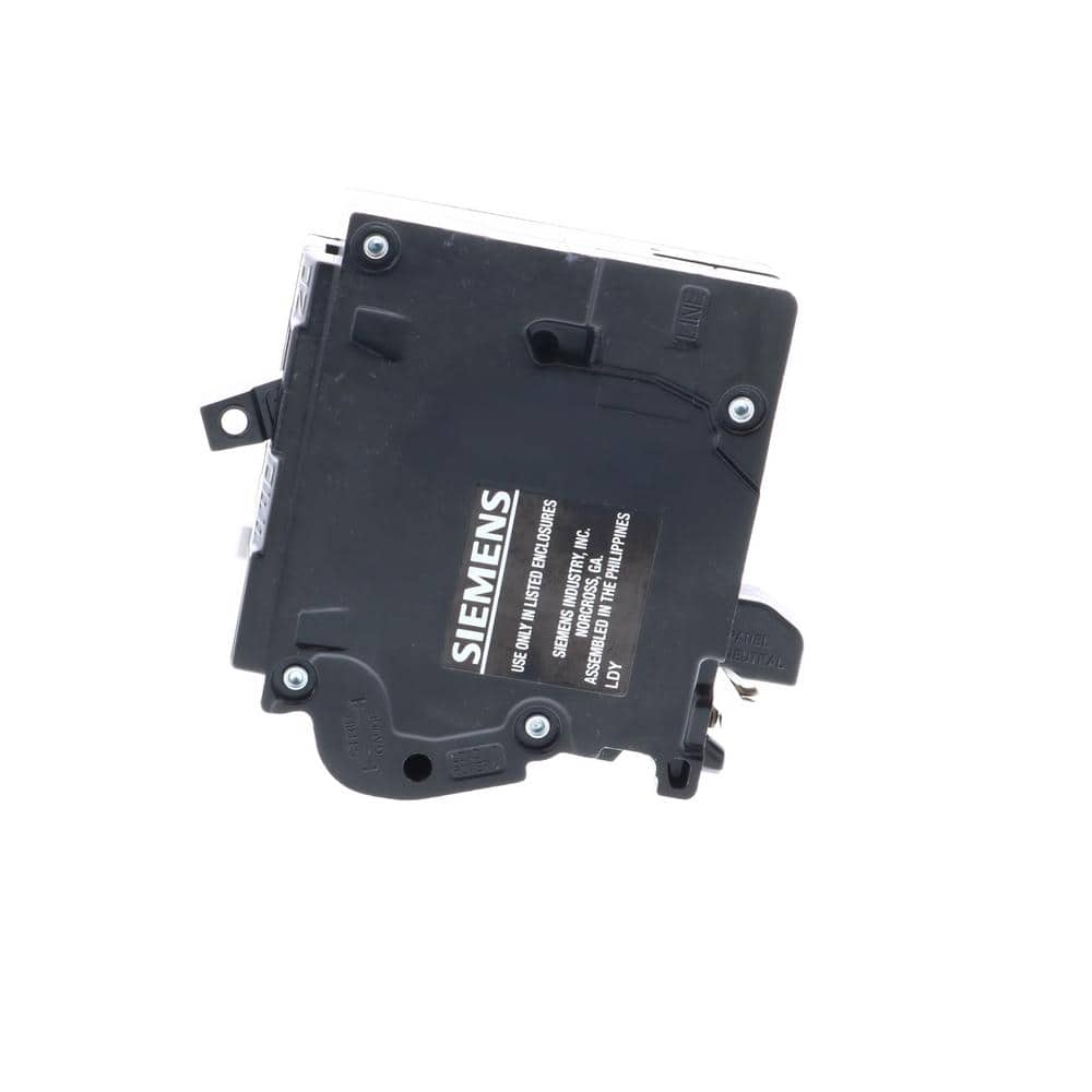 Siemens QPF2 1-Pole GFCI Plug-On Neutral Circuit Breaker, model QF120ANP, product label detail, image 8