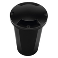 Black opposing dual-aperture marker well light