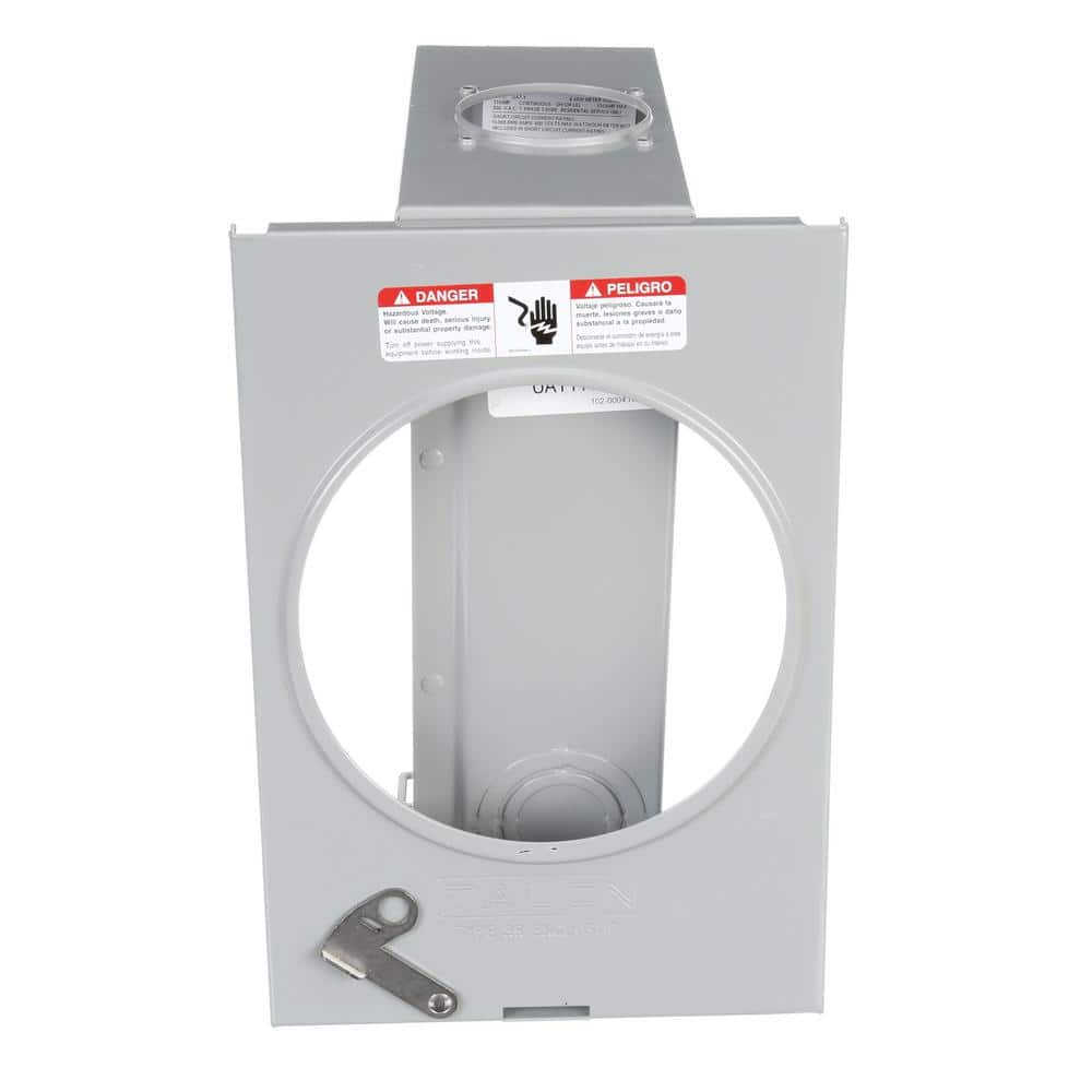 Siemens 135 Amp 4 Jaw Ringless Overhead/Underground Fed Meter Socket, model UAT111-0G, product label detail, image 6