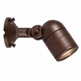Bronze lensed adjustable bullet downlight with round canopy