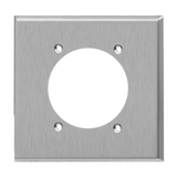 Enerlites Power Outlet Receptacle Two-Gang Metal Wall Plate