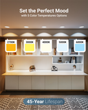 Customize your lighting with selectable CCT—choose from warm to daylight tones at the flip of a switch to suit any space or mood.