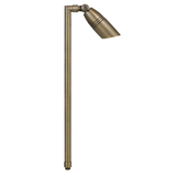 brass Convex Lens Path Light in Antique Bronze finish