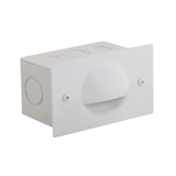 Half-Moon Step Light, Recessed, 4-3/8 Inch, White, 250 Lumens