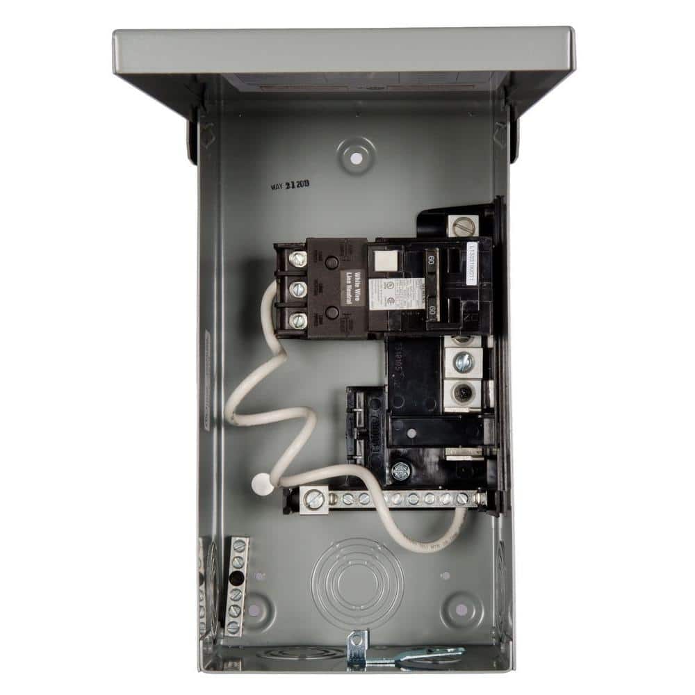Siemens 125 Amp 4-Space 8-Circuit Main Lug Outdoor Spa Panel With 60 Amp GFCI, model W0408L1125SPA60, product view