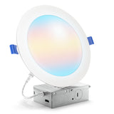 Recessed LED Lighting, 7 Inch, Slim, Selectable CCT, 1400 Lumens