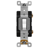 Enerlites Antimicrobial Industrial Toggle Switch 20A, Single Pole