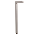 Full view of 6 Inch Brass L-Shaped Path Light in Silver Plated