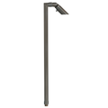 Brass Adjustable Single Head Path Light in Gun Metal, close product view