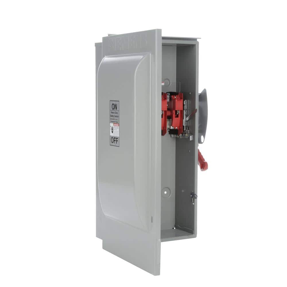 Siemens Heavy Duty 200 Amp 600-Volt 3-Pole Outdoor Non-Fusible Safety Switch, model HNF364R, alternate product view 5