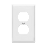 Enerlites Duplex Receptacle One-Gang Wall Plate