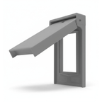 Enerlites 1-Gang Weatherproof Decorator Vertical Mount Wall Plate