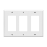 Enerlites Decorator/GFCI Three-Gang Wall Plate