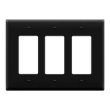 Enerlites Matte Finish Decorator/GFCI Three-Gang Wall Plate, Mid-Size