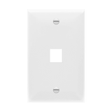 Enerlites Multimedia Face Plates 1-Port 1-Gang Keystone