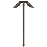 Brass Twin Path Light in Gun Metal, close product view