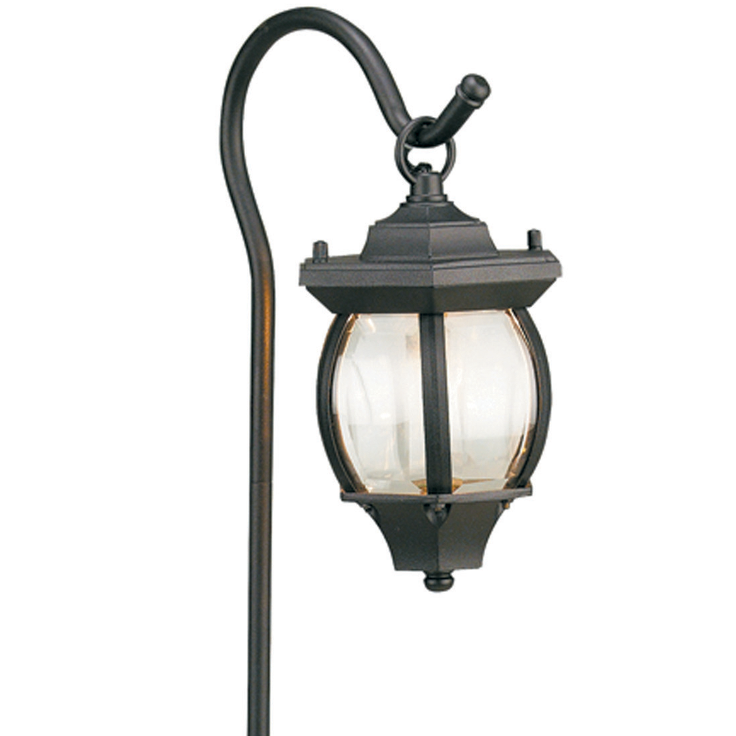 View of 7 Inch Lantern Path Light in Verde Green