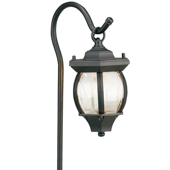 View of 7 Inch Lantern Path Light in Verde Green