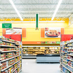 This 8-foot linear LED strip fixture has a frosted lens that softens light output while the clean white finish blends seamlessly into a variety of commercial and industrial interiors.