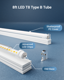 Type B ballast bypass tube light offers easy setup, low maintenance, and a built-in universal driver for simple installation.