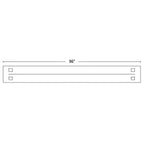 Side Dimension of 8ft LED Fixture