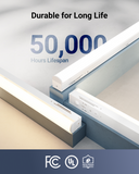 A lifespan of 50,000 hours is guaranteed for long-lasting performance.