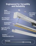The strip light is crafted and engineered for long-lasting, high performance.