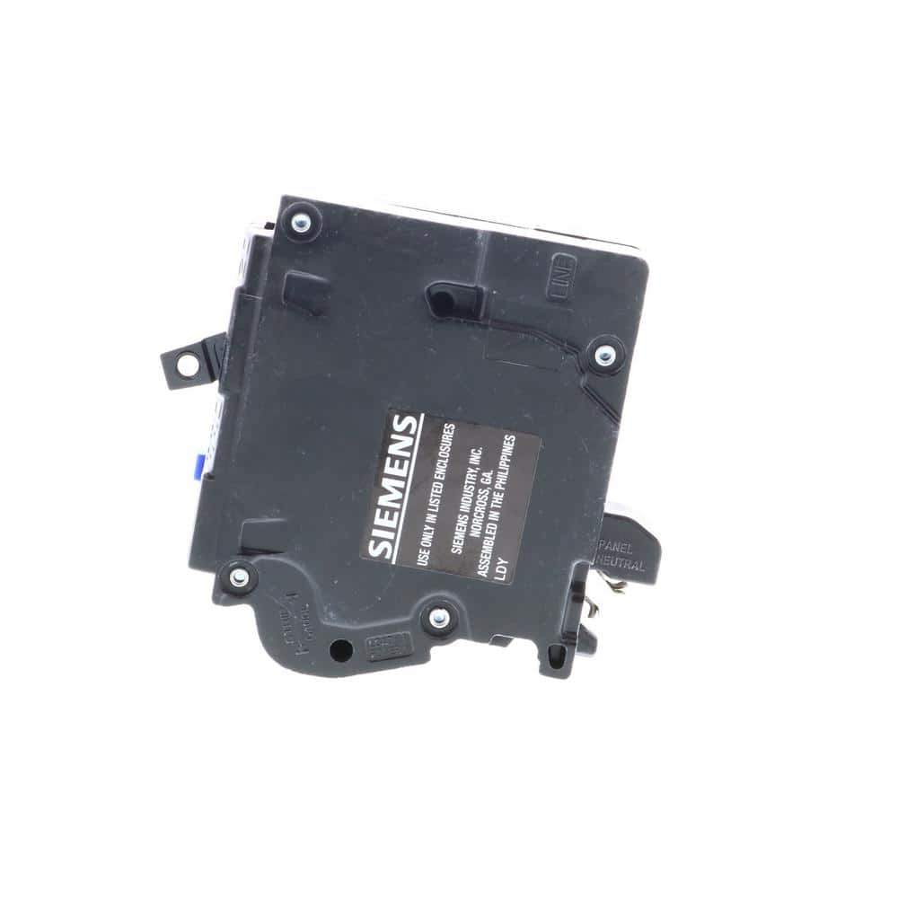 Siemens 1-Pole Combination AFCI Plug-On Neutral Circuit Breaker, model QA120AFCNP, product label detail, image 7