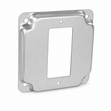 1-Gang Metal Decora/GFCI Receptacle Square Box Cover