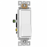 Light switch on a white background