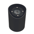 Black louvered shielded-sleeve well light