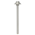 Full view of 3.5 Inch Mini Umbrella Path Light in Silver Plated