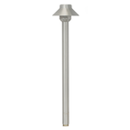 Full view of 3.5 Inch Mini Umbrella Path Light in Silver Plated