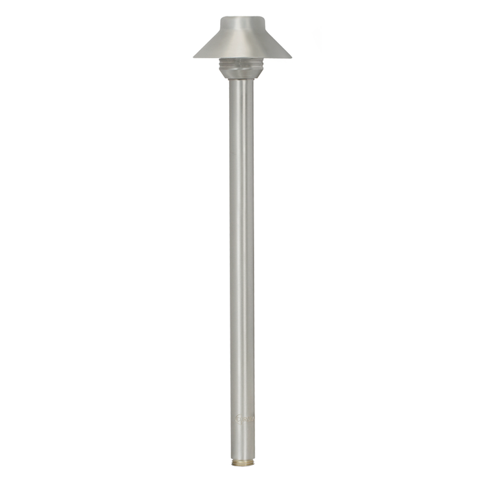 Full view of 3.5 Inch Mini Umbrella Path Light in Silver Plated