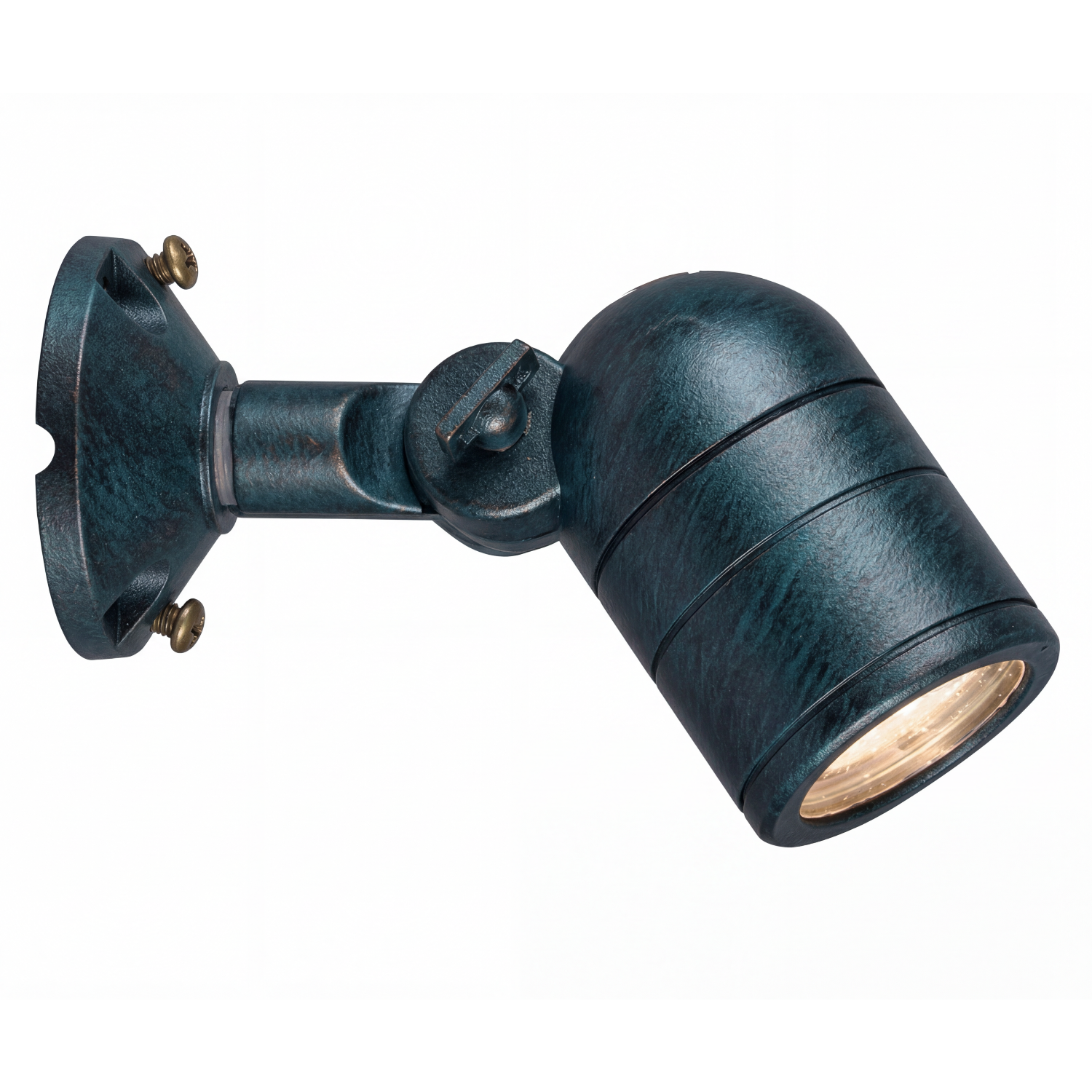 Verde Green lensed adjustable bullet downlight with round canopy