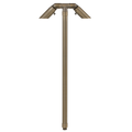Brass Twin Path Light in Antique Bronze, close product view