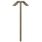 Brass Twin Path Light, 24 Inch Stem, Antique Bronze, 2x MR8, 38° Beam Angle, 180 Lumens