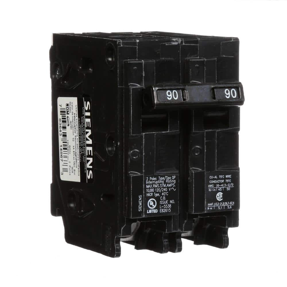 Siemens 30 Amp Double-Pole Type QP Circuit Breaker, model Q230U, product label detail, image 27