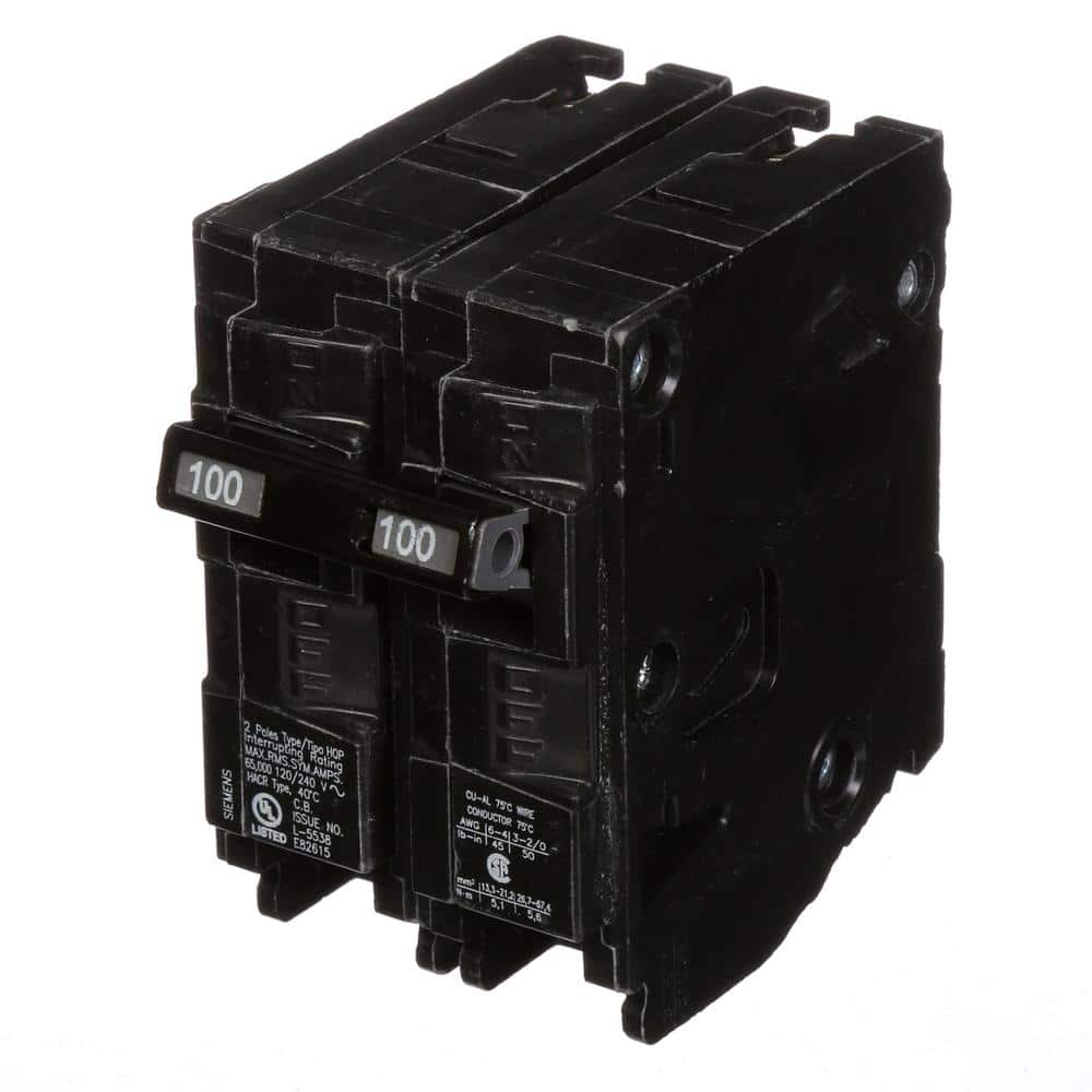 Siemens Type HQP Double-Pole 65kA Circuit Breaker, model Q230HH, product label detail, image 6